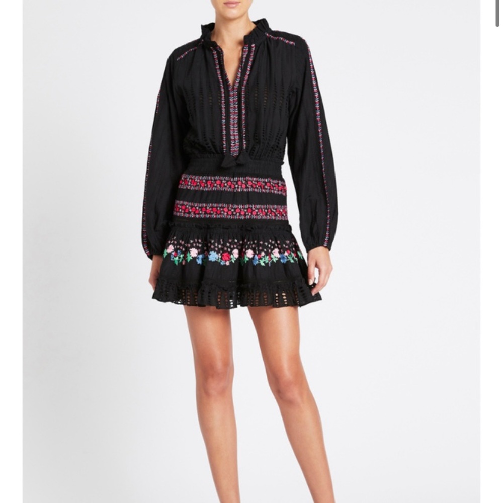 Misa La Manuela Embroidered Dress